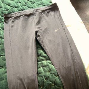 Nike DriFit Running Tight/Leggings - Black Size Large with mesh back panels